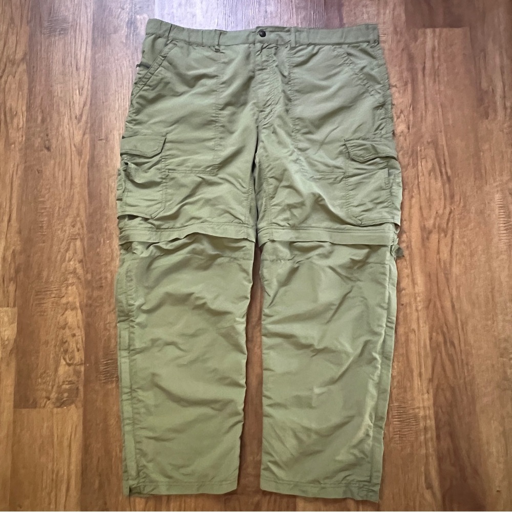 REI Green Cargo Pants Durable Convertible Utility XL